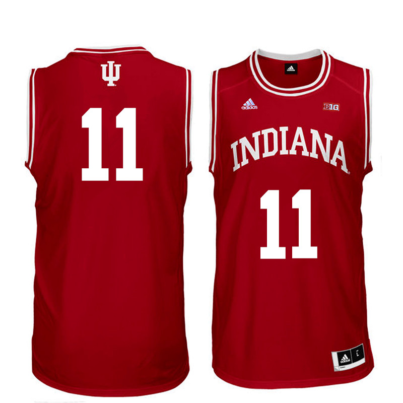 Men Indiana Hoosiers #11 Devonte Green College Basketball Jerseys Sale-Red - Click Image to Close
